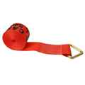 Us Cargo Control 4" x 30' Red Winch Strap with D-Ring 430DR-R